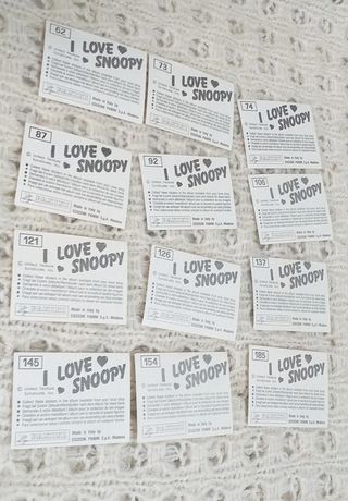 Cromos Snoopy Años 80