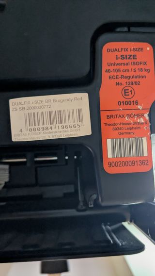 Silla de coche Britax Romer dualfix 
