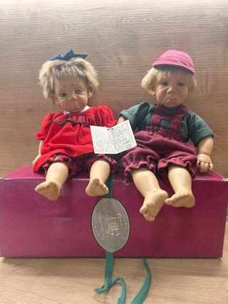 Coppia di bambole D'Anton Jos in scatola originale