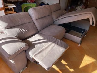 Sofa chaise longue elevable