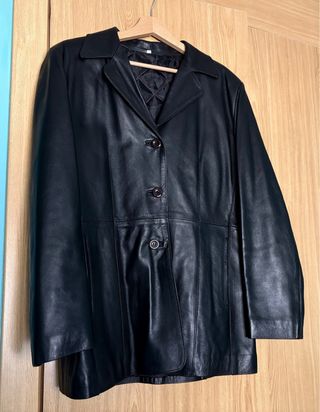 Chaqueta de cuero para mujer Nueva talla L