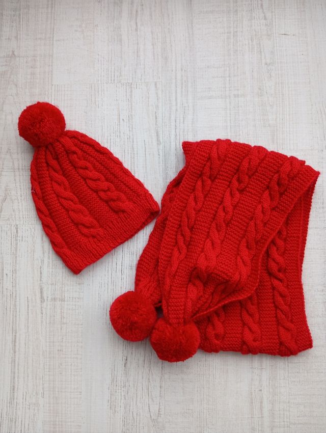 Conjunto bufanda y gorro niña 7-12 año