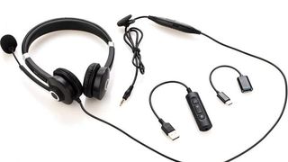 Auriculares diadema USB, con adaptador USB C