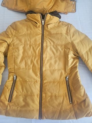 Abrigo plumas Zara talla L