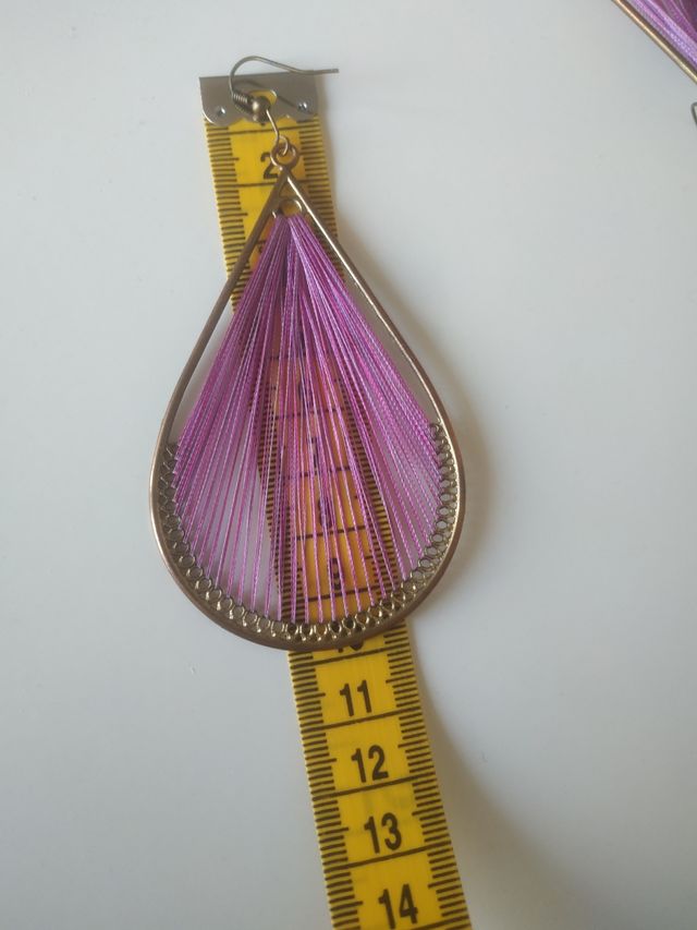 Orecchini a goccia colore viola