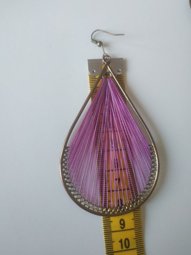 Orecchini a goccia colore viola