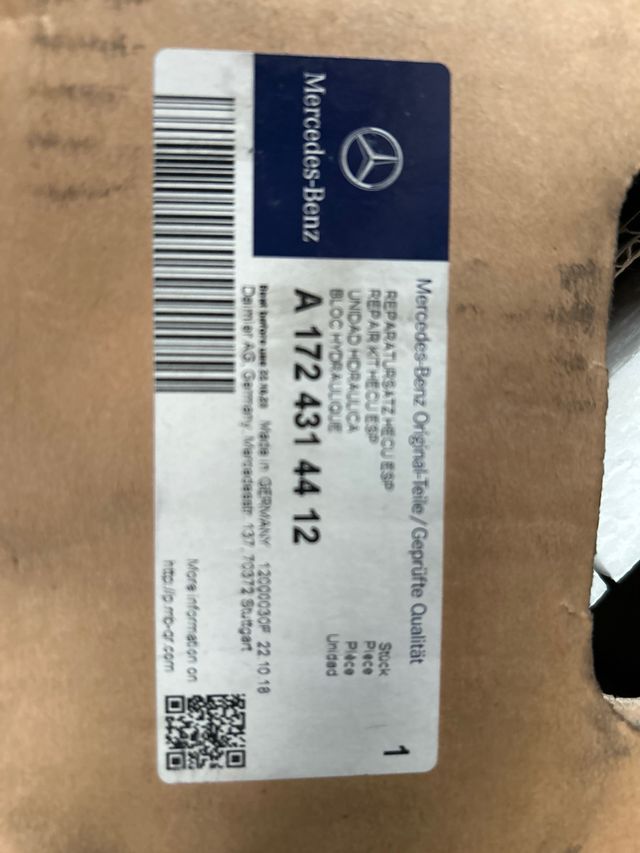 Modulo electrohidraulico ABS ESP Mercedes