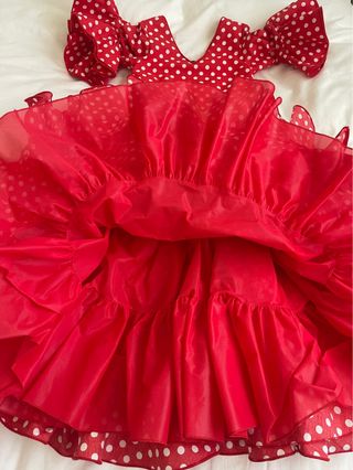 Vestido de Sevillanas original talla 26 niña