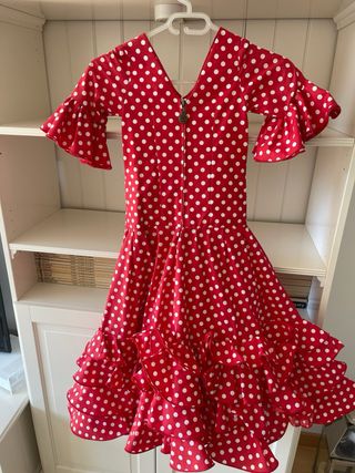 Vestido de Sevillanas original talla 26 niña