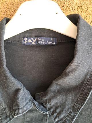 Cazadora vaquera negra