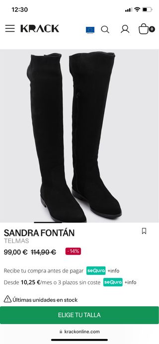Botas altas de piel a estrenar