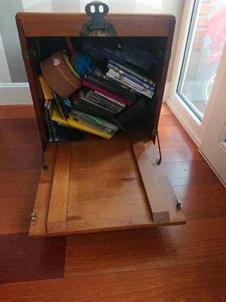 BAUL ALMACENAJE DE MADERA CON APERTURA FRONTAL