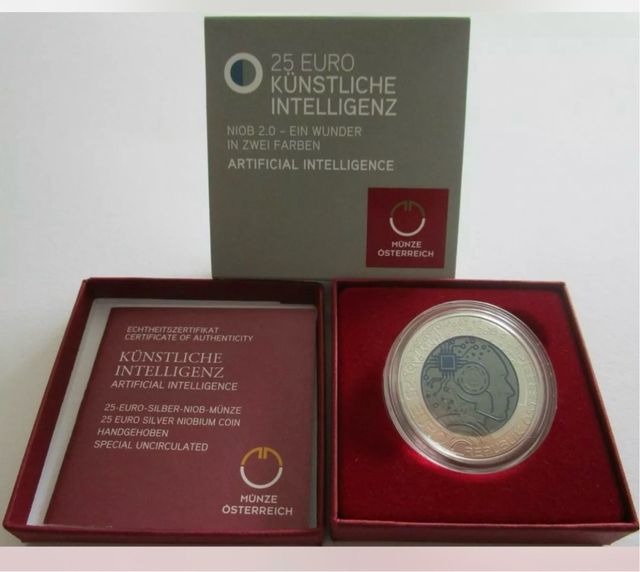 Moneda Austria 25 euro Plata y Niobio 2019