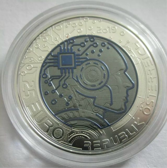 Moneda Austria 25 euro Plata y Niobio 2019