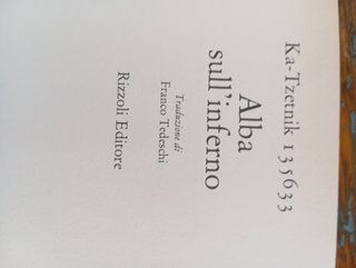 Alba sull'inferno
