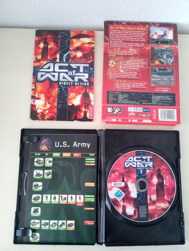 Juego Ordenador PC ACT OF WAR Direct Action