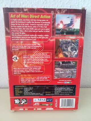 Juego Ordenador PC ACT OF WAR Direct Action