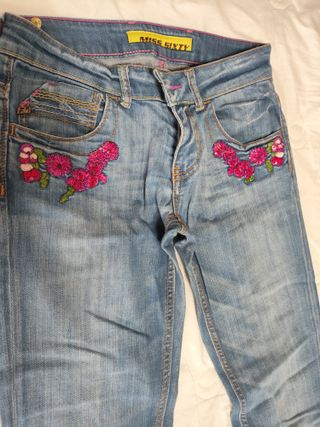 Pantalón largo vaquero mujer impresionante!!