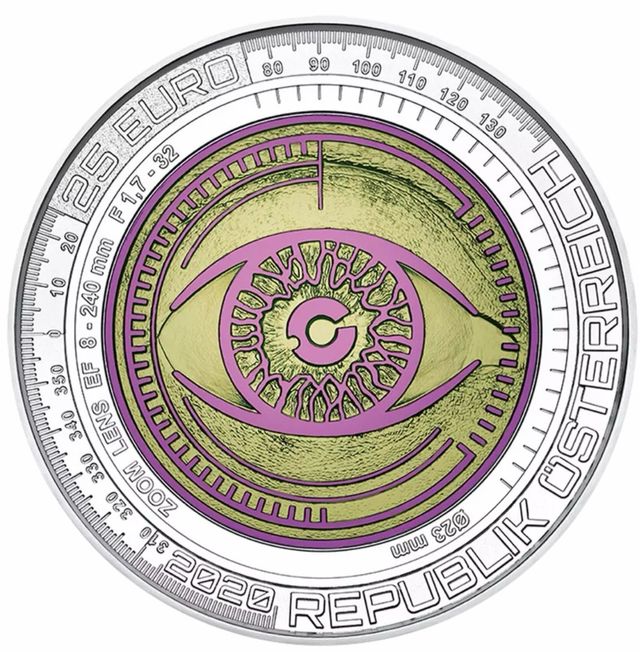 Moneda Austria 25 euros Plata y Niobio 2020