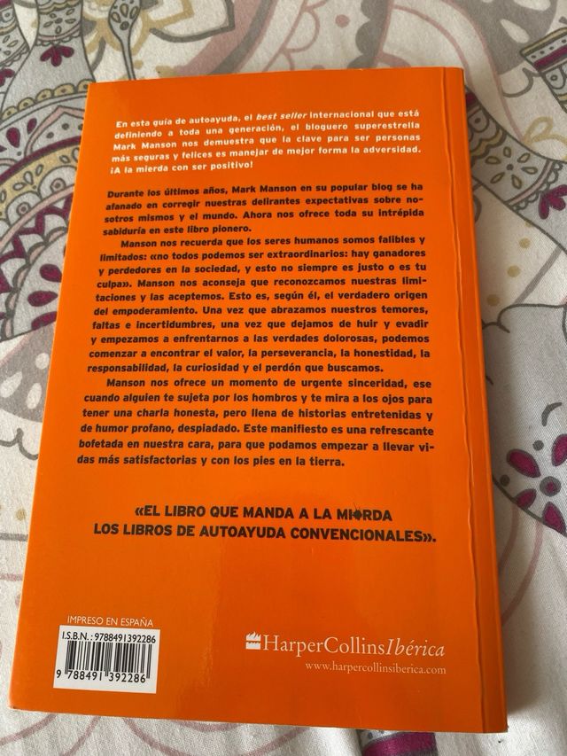 El sutil arte de que casi todo te importe una mi