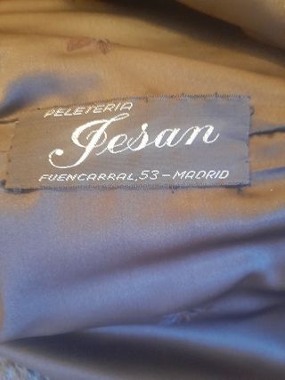 Abrigo piel n.u.t.r.i.a.