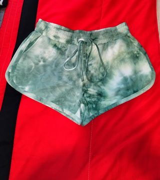 Pantalón corto de chándal rosa de mujer 