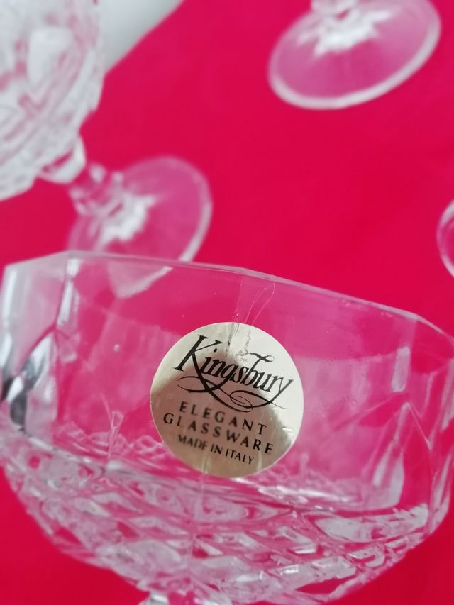 6 Calice di vetro vintage