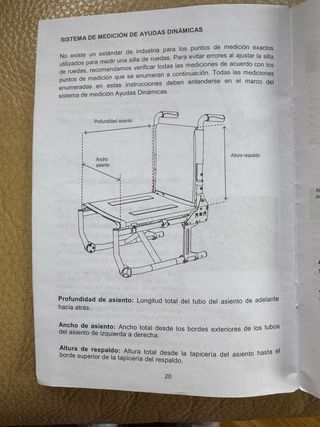 Silla de ruedas plegable como nueva