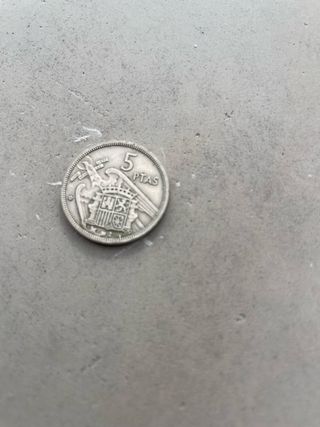 Moneda 5 pesetas Franco 1957