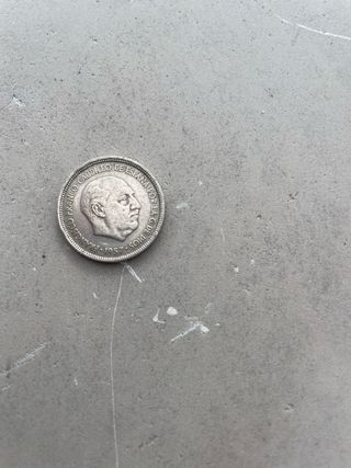 Moneda 5 pesetas Franco 1957
