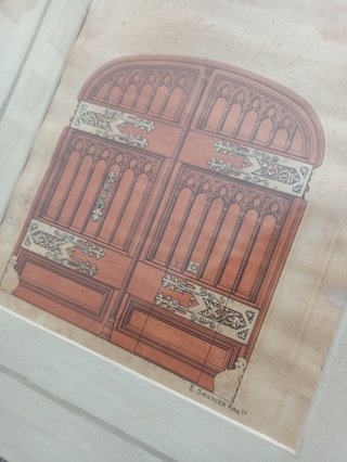 Cuadros láminas puertas