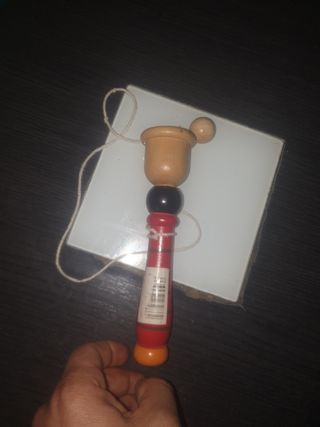 Juego de madera antiestrés atrapa bola