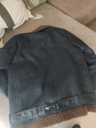 Cazadora biker borrego ZARA
