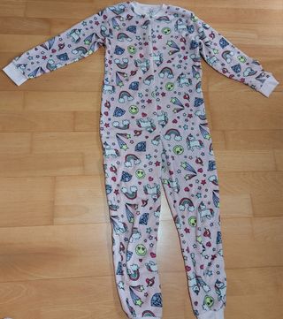 Pijama entero rosa estampado Primark