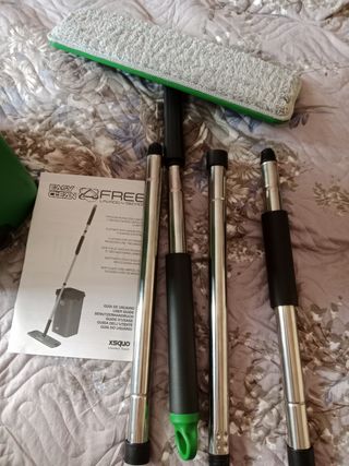 Fregona plana con lavado y secado