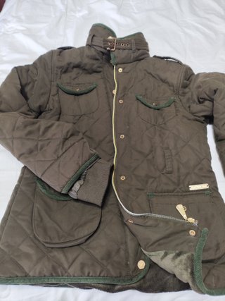 Abrigo mujer verde caki