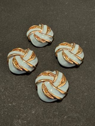 Bottoni a nodo smaltati vintage