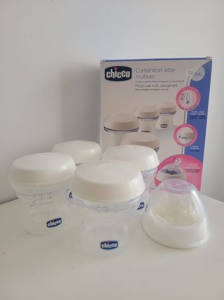 Sacaleches eléctrico Chicco + 4 Botes Chicco