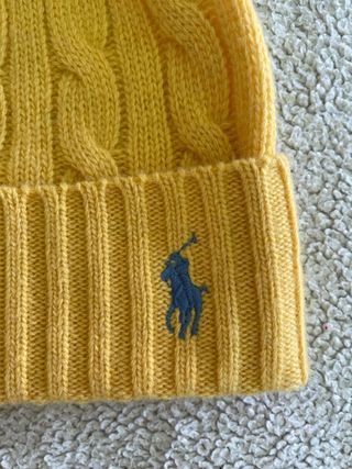 Gorro Ralph Lauren unisex talla unica amarillo