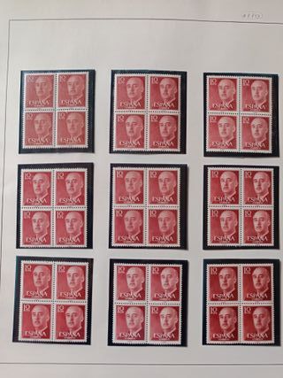 TRIPTICOS Y BLOQUES SELLOS FRANCO