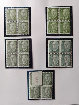 TRIPTICOS Y BLOQUES SELLOS FRANCO