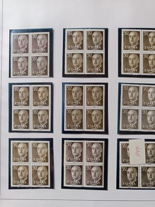 TRIPTICOS Y BLOQUES SELLOS FRANCO