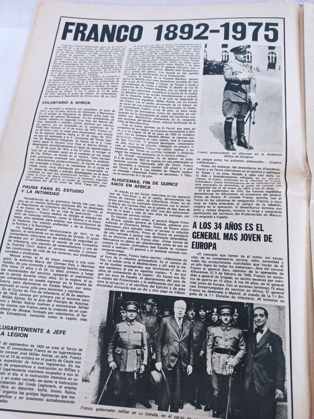 Periódico fallecimiento Franco.