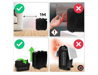 Calefactor eléctrico 2000W Duronic HV21