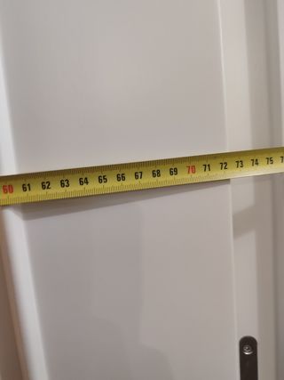 Puerta de paso lacada en blanco