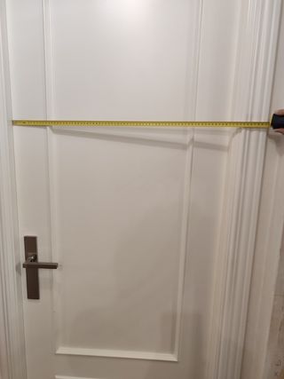 Puerta de paso lacada en blanco