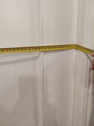 Puerta de paso lacada en blanco