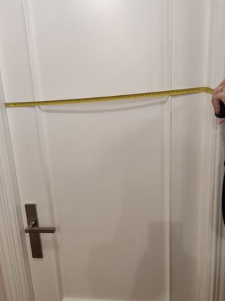 Puerta de paso lacada en blanco