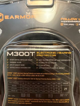 Earmor M300T Protección auditivaelectronica marrón