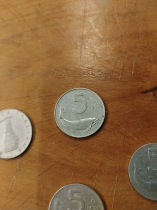 5 lire monete anni 50
